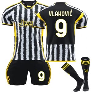 23-24 Juventus FC Hjemmefodbolddragter til børn No.9 Vlahović 24