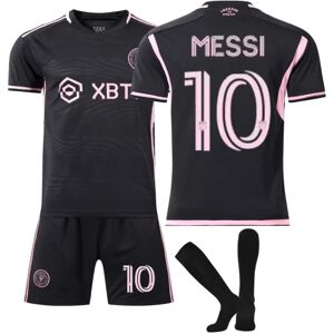 PIKACHU Børnefodboldsæt Træningstøj Inter Miami FC Udesæt Messi 10 Print Åndbar T-shirt Børn 28# zdq