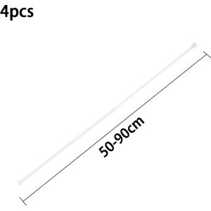 Fj?dersp?nning Gardinst?ng, Sp?nnst?nger Sk?p Justerbar 50cm-90cm