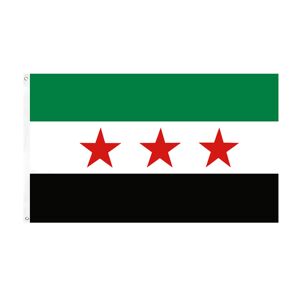 Flagga - Syrien (gammalt) som bruges af den syriska nationale koalition