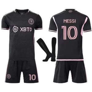 Inter Miami Lionel Messi #10 Fodboldtrøjepakke T-shirt y black 28