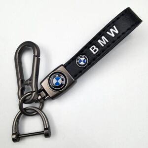 Bil Læder Cykel Nøglering Metal Finish   Heavy Duty Nøglering   Nøglering Og Krog Beslag Gun Farve Hardware Gun Color Hardware BMW