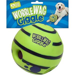 AUZHENCHEN Wobble Wag Giggle Ball, Interaktivt Hundelegetøj, Sjove Giggle Lyde, 14 cm