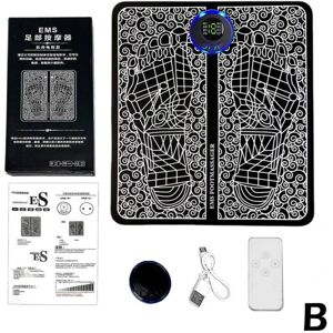 Elektrisk EMS Fodmassage Pad Fødder Akupunktur Stimulator Massage remote control One-size