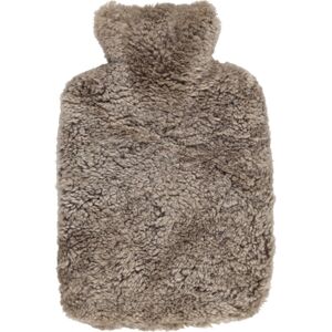 Natures Collection Hot Water Bottle New Zealand Sheepskin Short Wool Curly B: 27 cm - Taupe