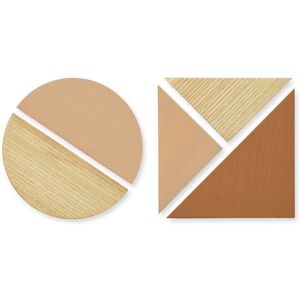 Nofred Wooden Magnet Set of 5 - Sand