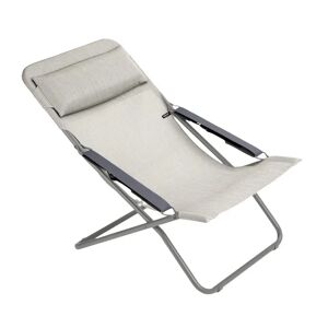 Lafuma Deckchair Transabed SH: 34 cm Batyline DUO - Galet