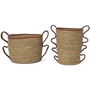 Ferm Living Verso Baskets Set of 2 - Brick