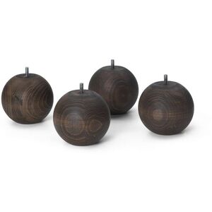 Ferm Living Pearl Legs Set of 4 - Dark Stained Beech