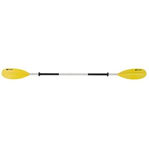 Sevylor K-Compact Twin Blade Aluminium Oar, 230 x 18 cm, Black / Grey / Yellow, black