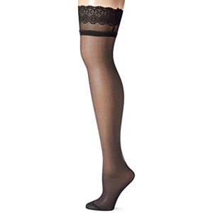 DIM Halterlose Strümpfe  Up Sexy Nude Damen x1, Black, M