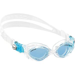Cressi Jungen Crab Goggles Schwimmbrillen 2 / 7 Jahre Made in Italy, Klar Hell Blau Linse, Einheitsgröße