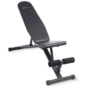Ultrasport Folding Weight Bench, Professional Weight Bench and Multifunctional Sports Equipment for Home Use as Curl Stand and More Fitness Device with Comfortable Padding, black
