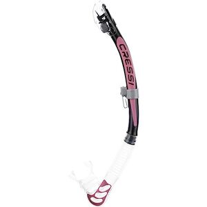 Cressi Alpha Ultra Dry Dry Snorkel Ideal for Snorkelling, Free-diving and Diving, pink