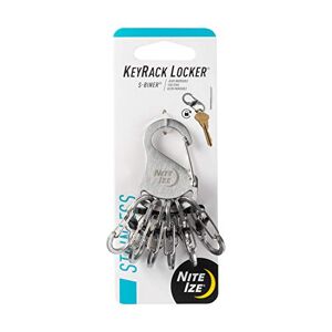 Nite Ize Schlüsselring KeyRack Locker, Silber, NI-KLK-11-R3