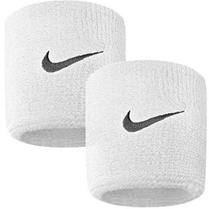 Nike Swoosh Wristbands white / black, 2-pack