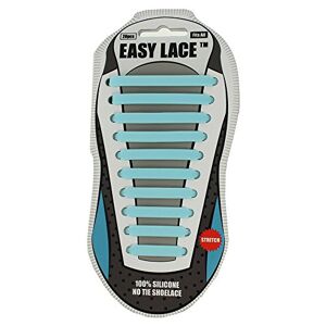 Easy laces Silicone Shoelaces, blue