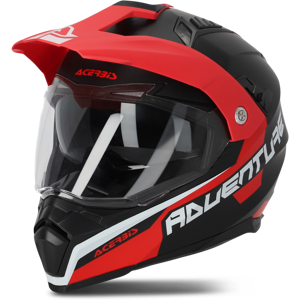 Acerbis Adventurehjelm  Flip FS-606, Grå/Rød