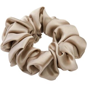 Lenoites Mulberry Silk Scrunchie, Antique Gold