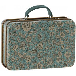 Maileg Metal Suitcase - Blossom-Blue   1 stk.