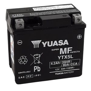 YUASA YUASA batteri YUASA M/C vedligeholdelsesfri fabrik aktiveret - YTX5L FA Vedligeholdelsesfrit batteri