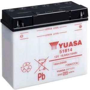 YUASA YUASA konventionelt YUASA-batteri uden syrepakke - 51814 Batteri uden syrepakke