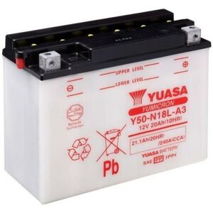 YUASA YUASA konventionelt YUASA-batteri uden syrepakke - Y50-N18L-A3 Batteri uden syrepakke