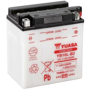 YUASA YUASA konventionelt YUASA-batteri uden syrepakke - YB10L-B2 Batteri uden syrepakke