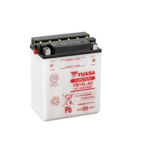 YUASA YUASA konventionelt YUASA-batteri uden syrepakke - YB14L-A2 Batteri uden syrepakke