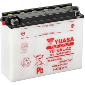 YUASA YUASA konventionelt YUASA-batteri uden syrepakke - YB16AL-A2 Batteri uden syrepakke