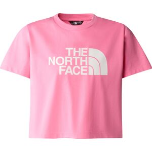 The North Face G S/S Crop Easy Tee Gamma Pink XL, Gamma Pink