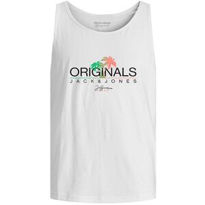 Jack & Jones Tanktop - Jorcasey - Bright White M. Palmer - Jack & Jones - 16 År (176) - Tanktop