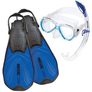 Seac Snorkelsæt M. Svømmefødder - Tris Zoom Jr - Blå - Seac - 36/38 - Snorkel