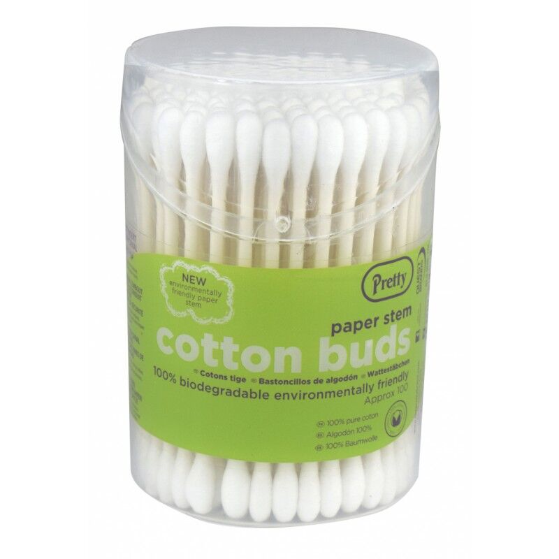 Paper Stem Cotton Buds 100 stk Vatpinde