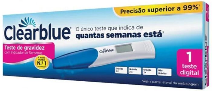 Prueba de embarazo digital Clearblue con indicador de semanas