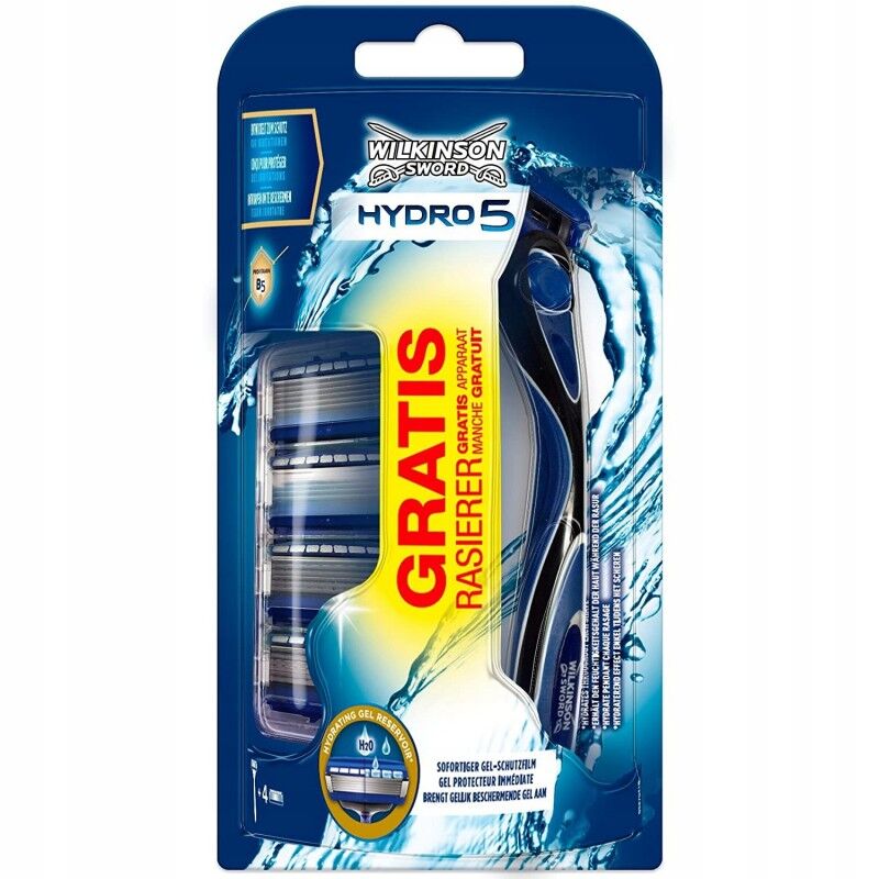 Wilkinson Sword Hydro 5 partah&ouml;yl&auml; &amp; partater&auml;t 5 kpl + 1 kpl Partah&ouml;yl&auml;