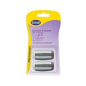 Scholl 2en1 Exfoliante & Lissante 2 Rouleaux de Remplacement - Boîte 2 rouleaux