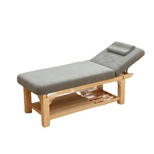 TEmkin Table de massothérapie, lit de Massage avec Appui-tête en pâte, éponge Anti-affaissement, Pliable à Plusieurs Vitesses, pour Tatouage de thérapie de Spa de beauté (Flanelle Grise 1 - Publicité