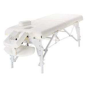 DRYIC Tables de Salon et de Spa Table de Massage Pliable en 2 Sections de 70 cm, Table de Tatouage, Table de Spa, lit de beauté pour Salon de Traitement de thérapie Reiki (White 184 * 70 * 60) - Publicité