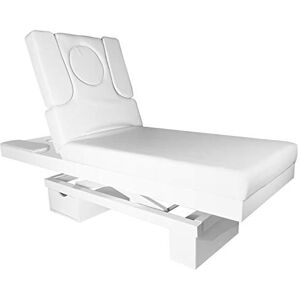 ACTIVESHOP 815B Table de massage électrique en cuir synthétique de qualité supérieure avec chauffage Blanc Charge maximale 200 kg - Publicité