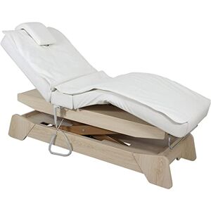 Medeo EL. 030208 Table de massage en bois Blanc - Publicité