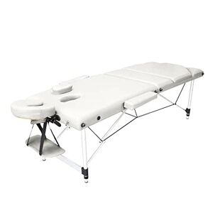 LVUNZJCA Table de Massage Portable, lit de Salon Pliable avec Cadre en Alliage d'aluminium épais et élargi, Appui-tête réglable, pour Salon de Spa, Clinique - Publicité