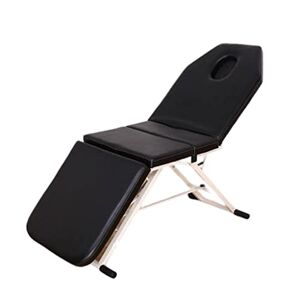 LVUNZJCA Lit de Chaise de Tatouage de Salon, Table de Massage Pliante avec Dossier réglable de Conception de Contre-alésage respiratoire, pour la Clinique de Salon de Spa - Publicité