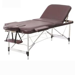 LVUNZJCA Lit de Massage Pliable et réglable, Portable et réglable, lit de Massage pour Cils, Table de Massage Pliante en Aluminium à 3 Sections - Publicité