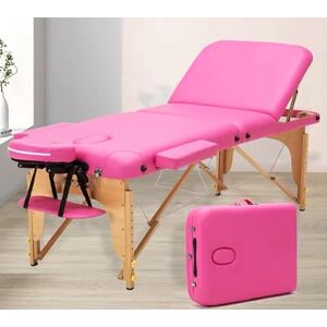 LVUNZJCA Table de Massage lit de Massage Portable lit de Cils lit de Spa réglage de la Hauteur du lit Facial Professionnel avec Sac de Transport et Accessoires - Publicité