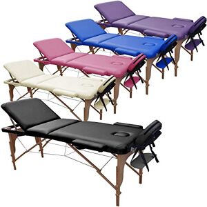 BELTOM Table de Massage 3 Zones Classique Portables 195 x 70 cm. Cosmetique lit esthetique Pliante Reiki + Sac Noir - Publicité