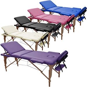 BELTOM Table de Massage 3 Zones Classique Portables 195 x 70 cm. Cosmetique lit esthetique Pliante Reiki + Sac Violet - Publicité