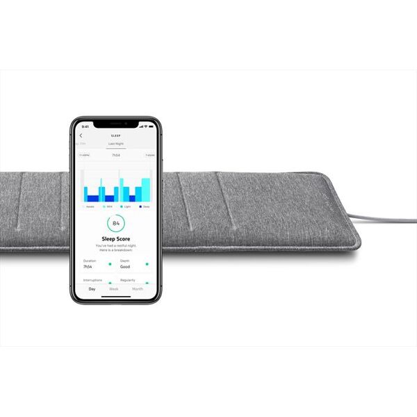 withings sensore sonno con rilevamento apnea notturna-grigio