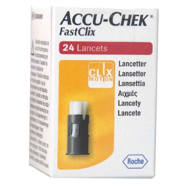 Roche Diagn D.Care Accu-Chek Fastclix 24 Lancette