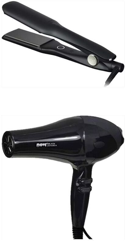 Piastra Ghd Max Styler Nera Piu' Phon Move Black Mamba In Omaggio Lisciante Elgon Affixx